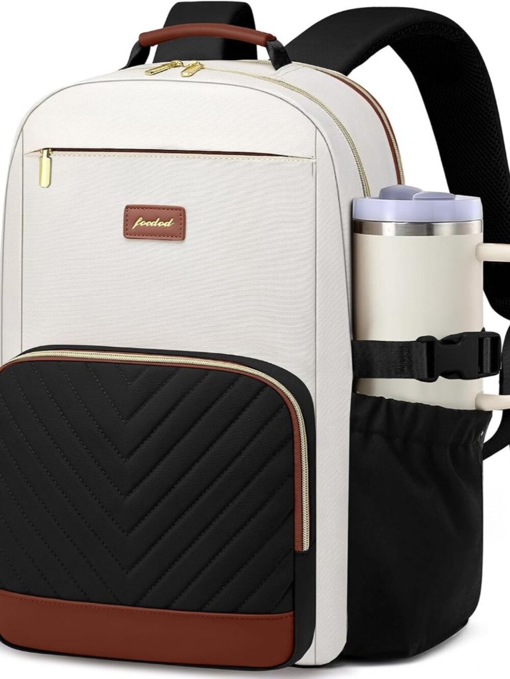 Laptop Backpack for Women Bookbag: 15.6 inch Work School Backpacks with Pouch Po